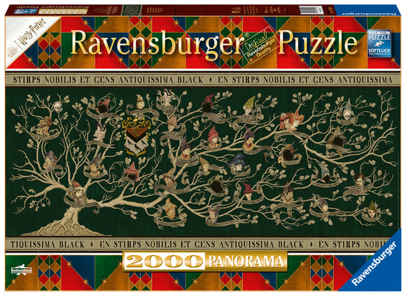 Ravensburger | Black Family Tree - Harry Potter | 2000 Pieces | Panorama Jigsaw Puzzle
