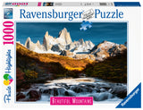 Mount Fitz Roy - Patagonia | Beautiful Mountains | Ravensburger | 1000 Pieces | Jigsaw Puzzle