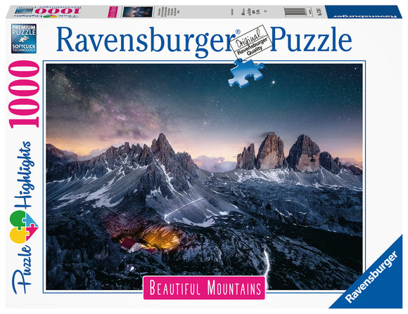 Ravensburger | Three Peaks - Dolomites | Beautiful Mountains | 1000 Pieces | Jigsaw Puzzle