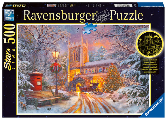 Magical Christmas - Star Line | Ravensburger | 500 Pieces | Jigsaw Puzzle | Glow In The Dark