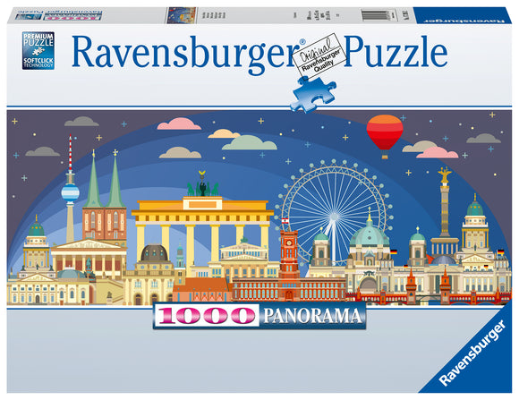 Ravensburger | Berlin At Night | 1000 Pieces | Panorama Jigsaw Puzzle