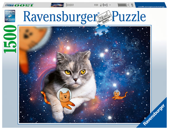 Ravensburger | Cats In Outer Space | 1500 Pieces | Jigsaw Puzzle