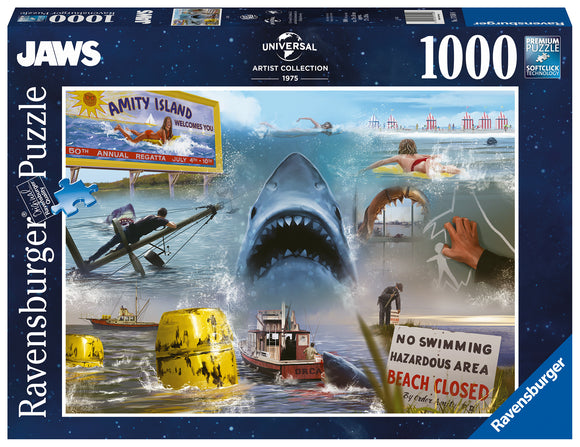 Ravensburger | Jaws | 1000 Pieces | Jigsaw Puzzle