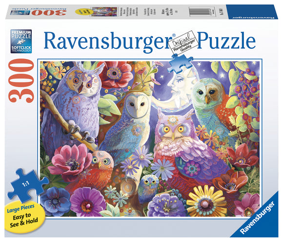 Ravensburger | Night Owl Hoot | 300 Extra Large Pieces | Jigsaw Puzzle
