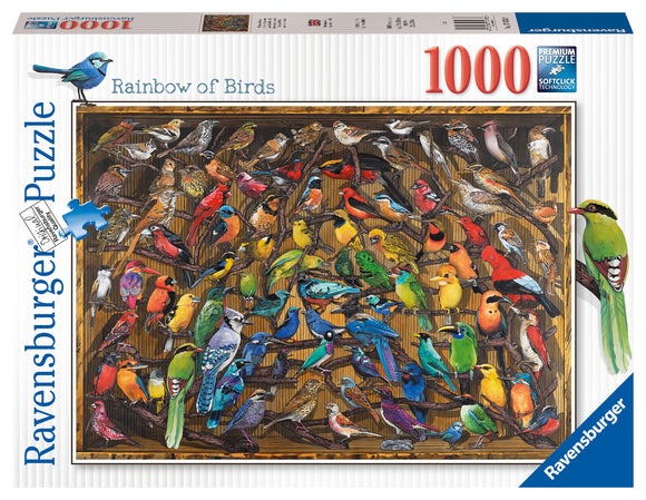 Ravensburger | Rainbow Of Birds | 1000 Pieces | Jigsaw Puzzle