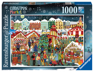 Ravensburger | Christmas Market - Angela Holland | 1000 Pieces | Jigsaw Puzzle