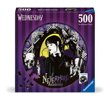 Nevermore Academy - Wednesday | Ravensburger | 500 Pieces | Circular Jigsaw Puzzle