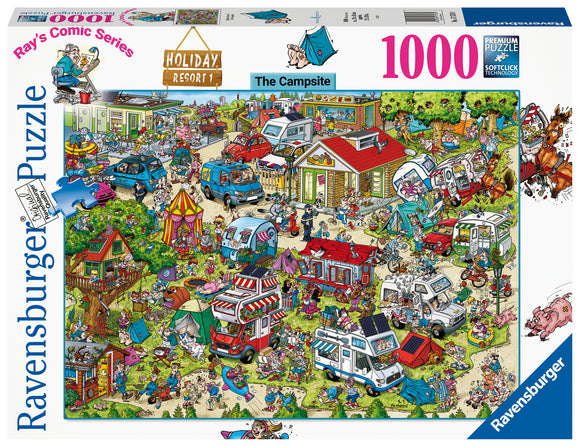 Ravensburger | The Campsite - Holiday Resort 1 | Ray's Comic Series | 1000 Pieces | Jigsaw Puzzle