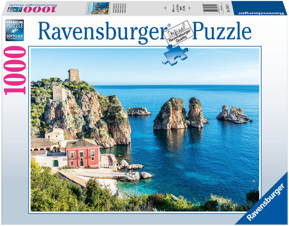 Ravensburger | Sea Stacks At Scopello - Sicily | 1000 Pieces | Jigsaw Puzzle