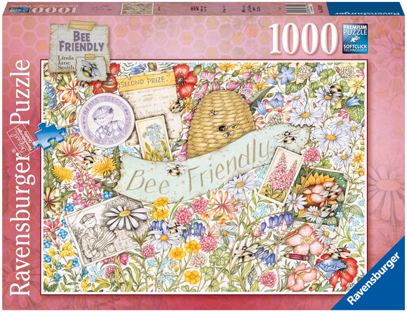 Ravensburger | Bee Friendly - Linda Jane Smith | 1000 Pieces | Jigsaw Puzzle