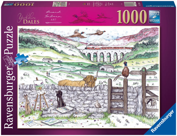 Ravensburger | Yorkshire Dales - Eleanor Tomlinson | 1000 Pieces | Jigsaw Puzzle