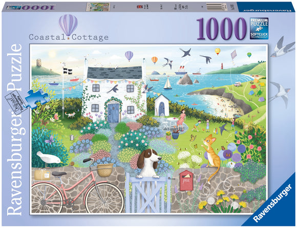 Ravensburger | Coastal Cottage - Emma Allen | 1000 Pieces | Jigsaw Puzzle