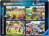 Ravensburger | Favourite Pastimes - Happy Days No.7 | 4 X 500 Pieces | Jigsaw Puzzle