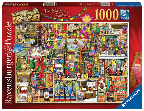 Ravensburger | Christmas Cupboard - Curious Cupboards No. 4 | Colin Thompson | 1000 Pieces | Jigsaw Puzzle