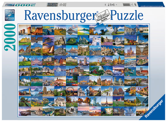 Ravensburger | 99 Places In Europe | 2000 Pieces | Jigsaw Puzzle