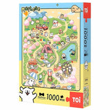 Spring Paws Park | Maltese | TOI | 1000 Pieces | Jigsaw Puzzle - Puzzles +
