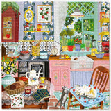 Strawberry Kitchen - Abby Jacobs | Eeboo | 1000 Pieces | Jigsaw Puzzle - Puzzles +