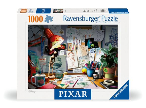 The Artist’s Desk | Disney Pixar | Ravensburger | 1000 Pieces | Jigsaw ...