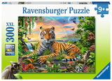 Tiger At Sunset | Ravensburger | 300 XXL Pieces | Jigsaw Puzzle - Puzzles +