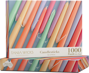 Tania Wicks | Candlesticks - Joy in Pieces | 1000 Pieces | Jigsaw Puzzle