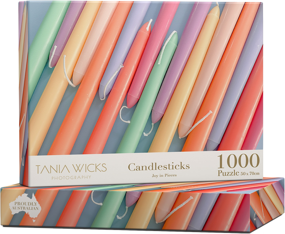 Tania Wicks | Candlesticks - Joy in Pieces | 1000 Pieces | Jigsaw Puzzle