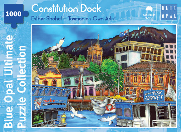 Blue Opal | Constitution Dock - Tasmania's Own Artist | Esther Shohet | 1000 Pieces | Jigsaw Puzzle