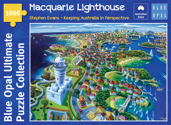 Blue Opal | Macquarie Lighthouse - Keeping Australia in Perspective | Stephen Evans | 1000 Pieces | Jigsaw Puzzle