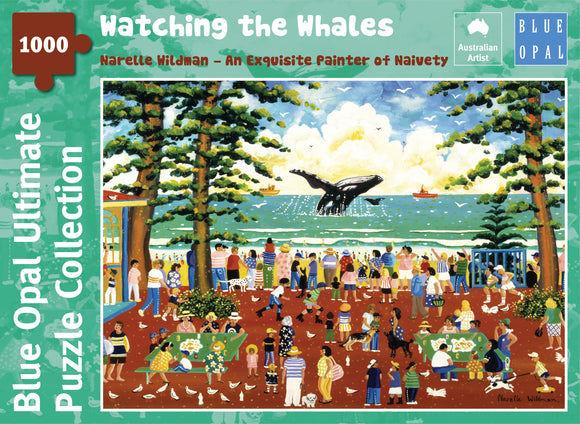 Blue Opal | Watching the Whales - An Exquisite Painter of Naivety | Narelle Wildman | 1000 Pieces | Jigsaw Puzzle