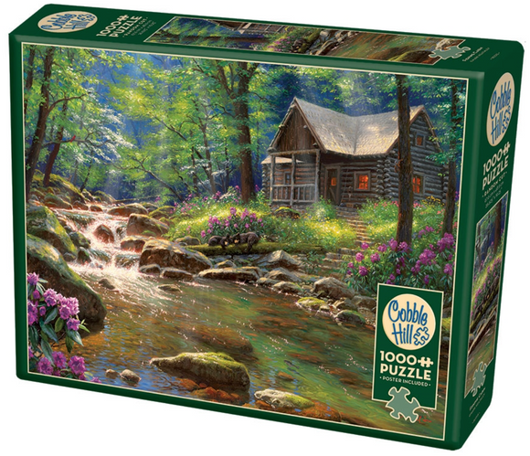 Cobble Hill | Fishing Cabin - Mark Keathley | 1000 Pieces | Jigsaw Puzzle