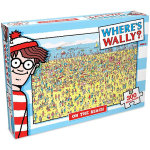 On the Beach - Where's Wally | Crown | 300 Pieces | Jigsaw Puzzle