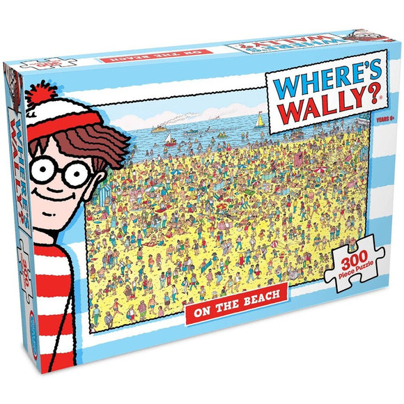 Crown | On the Beach - Where's Wally | 300 Pieces | Jigsaw Puzzle