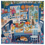 Eeboo | Blue Kitchen - Victoria Ball | 1000 Pieces | Jigsaw Puzzle