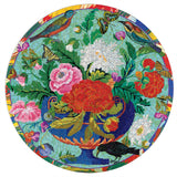 Eeboo | Bouquet & Birds - Fumiha Tanaka | 500 Pieces | Round Jigsaw Puzzle
