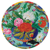 Bouquet & Birds - Fumiha Tanaka | Eeboo | 500 Pieces | Round Jigsaw Puzzle