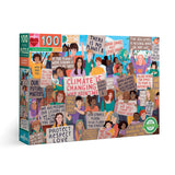 Eeboo | Climate March! - Petra Braun | 100 Pieces | Jigsaw Puzzle