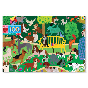 Eeboo | Dogs at Play - Monika Forsberg | 100 Pieces | Jigsaw Puzzle
