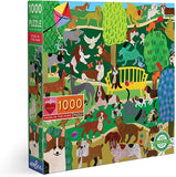 Dogs in the Park - Monika Forsberg | Eeboo | 1000 Pieces | Jigsaw Puzzle