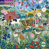 Eeboo | English Hedgerow - Victoria Ball | 1000 Pieces | Jigsaw Puzzle