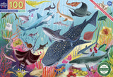 Eeboo | Love of Sharks - Uta Krugmann | 100 Pieces | Jigsaw Puzzle