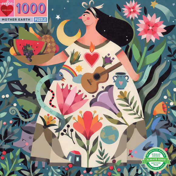 Eeboo | Mother Earth - Maya Hanisch | 1000 Pieces | Jigsaw Puzzle