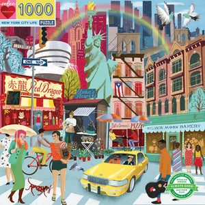 New York City Life - Uta Krogmann | Eeboo | 1000 Pieces | Jigsaw Puzzle
