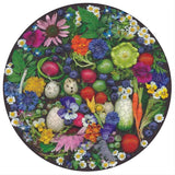 Eeboo | Organic Harvest - Ellen Hoverkamp | 500 Pieces | Round Jigsaw Puzzle