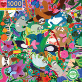 Eeboo | Sloths - Monika Forsberg | 1000 Pieces | Jigsaw Puzzle