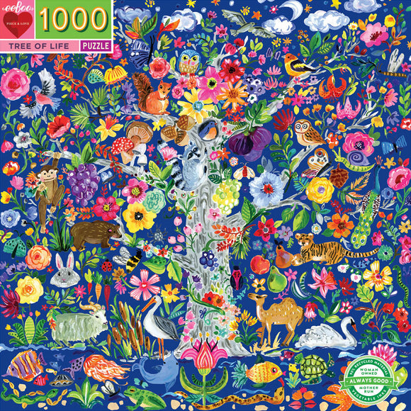 Eeboo | Tree of Life - Jennifer Orkin Lewis | 1000 Pieces | Jigsaw Puzzle