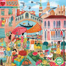 Eeboo | Venice Open Market - Uta Krogmann | 1000 Pieces | Jigsaw Puzzle