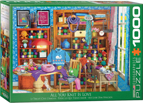 Eurographics | All You Knit is Love - Paul Normand | 1000 Pieces | Jigsaw Puzzle