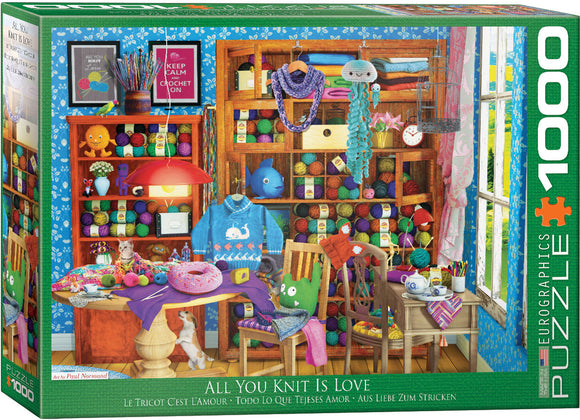 All You Knit is Love - Paul Normand | Eurographics | 1000 Pieces | Jigsaw Puzzle