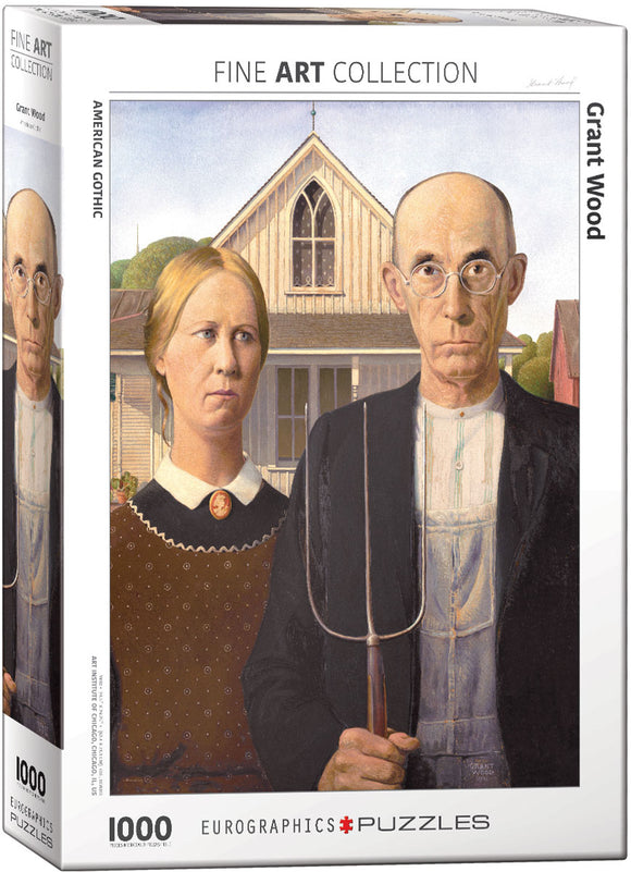Eurographics | American Gothic - Grant Wood | Fine Art Collection | 1000 Pieces | Jigsaw Puzzle