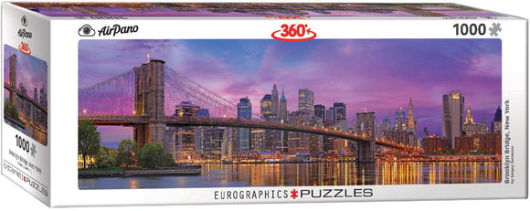 Eurographics | Brooklyn Bridge - New York | Airpano 360 | 1000 Pieces | Panorama Jigsaw Puzzle