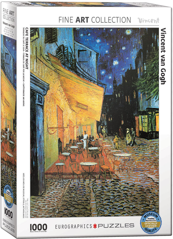 Eurographics | Café Terrace at Night - Vincent Van Gogh | Fine Art Collection | 1000 Pieces | Jigsaw Puzzle